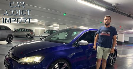 VW Golf 7R 300 ch Bleue Lapiz